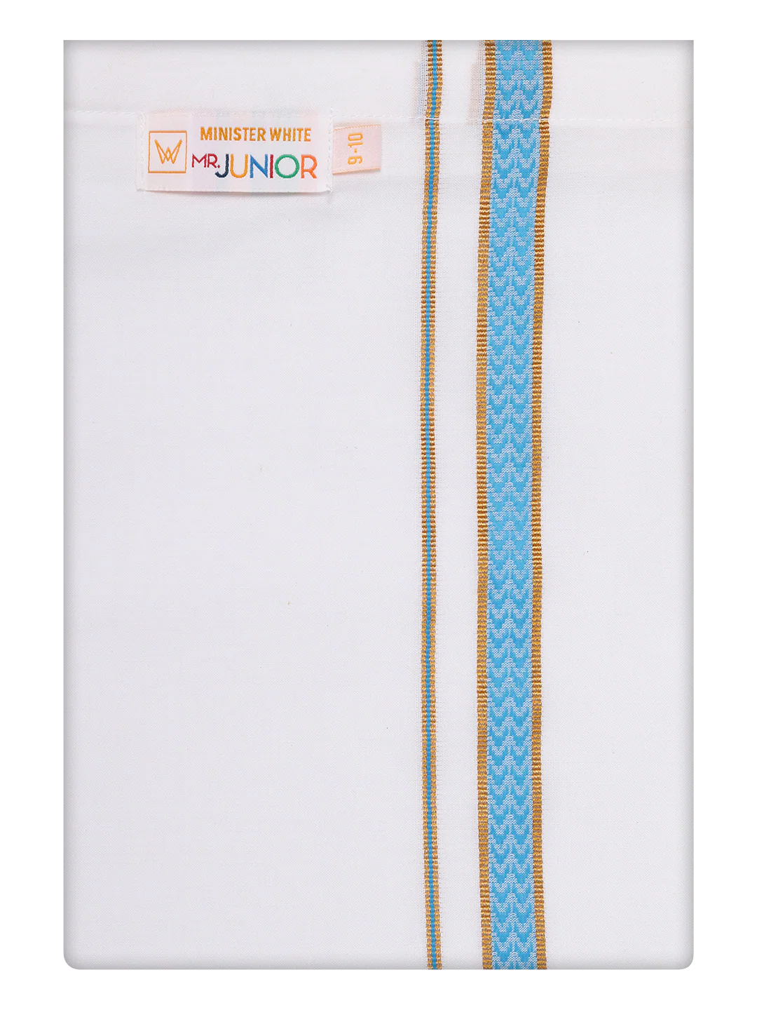 Boys Cotton Blue Kurta with Matching Border Dhoti Combo Honest Boy - Image 7