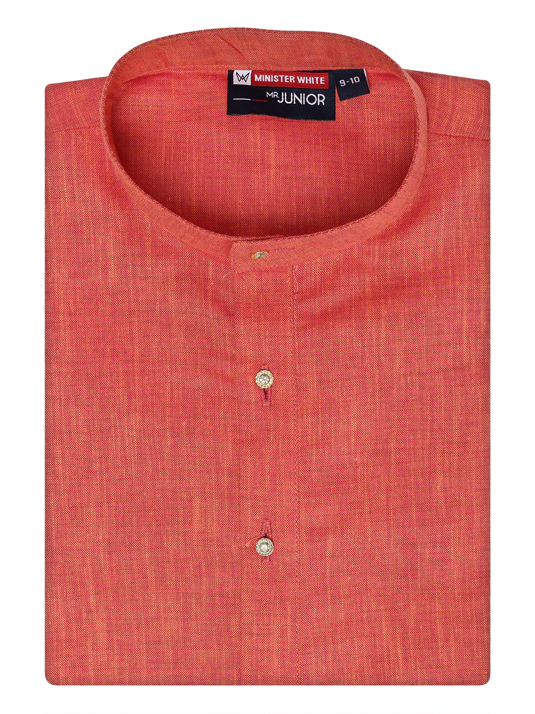 Boys Cotton Brick Kurta with Matching Border Dhoti Combo Honest Boy - Image 6