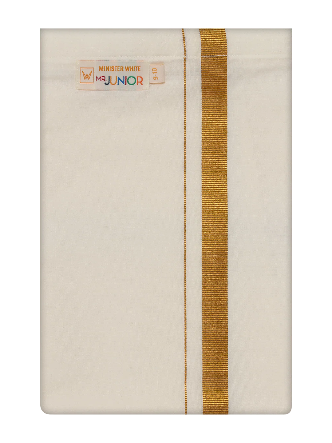 Boys Cotton Cream Adjustable Dhoti with Gold Jari Border Best Choice - Image 6