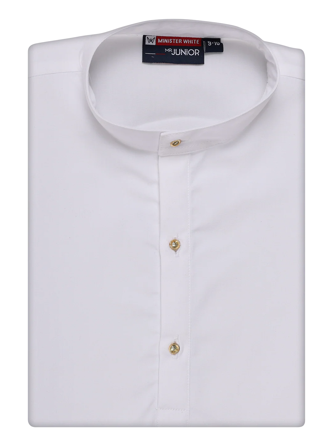 Boys Cotton White Kurta Readymade Panchakacham Towel Combo with Gold Jari Border Sarman - Image 8
