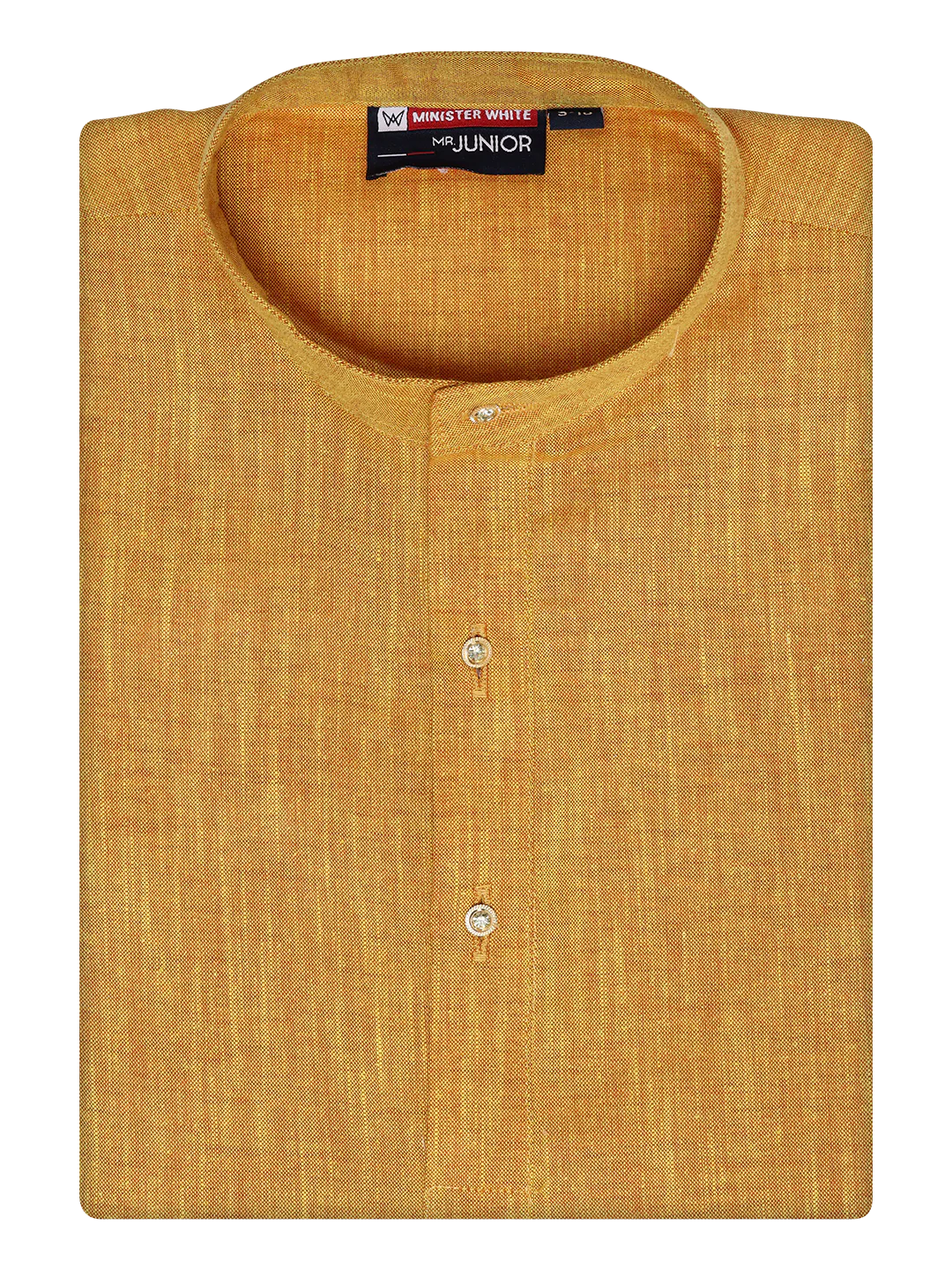 Boys Cotton Mustard Kurta with Matching Border Dhoti Combo Honest Boy - Image 6
