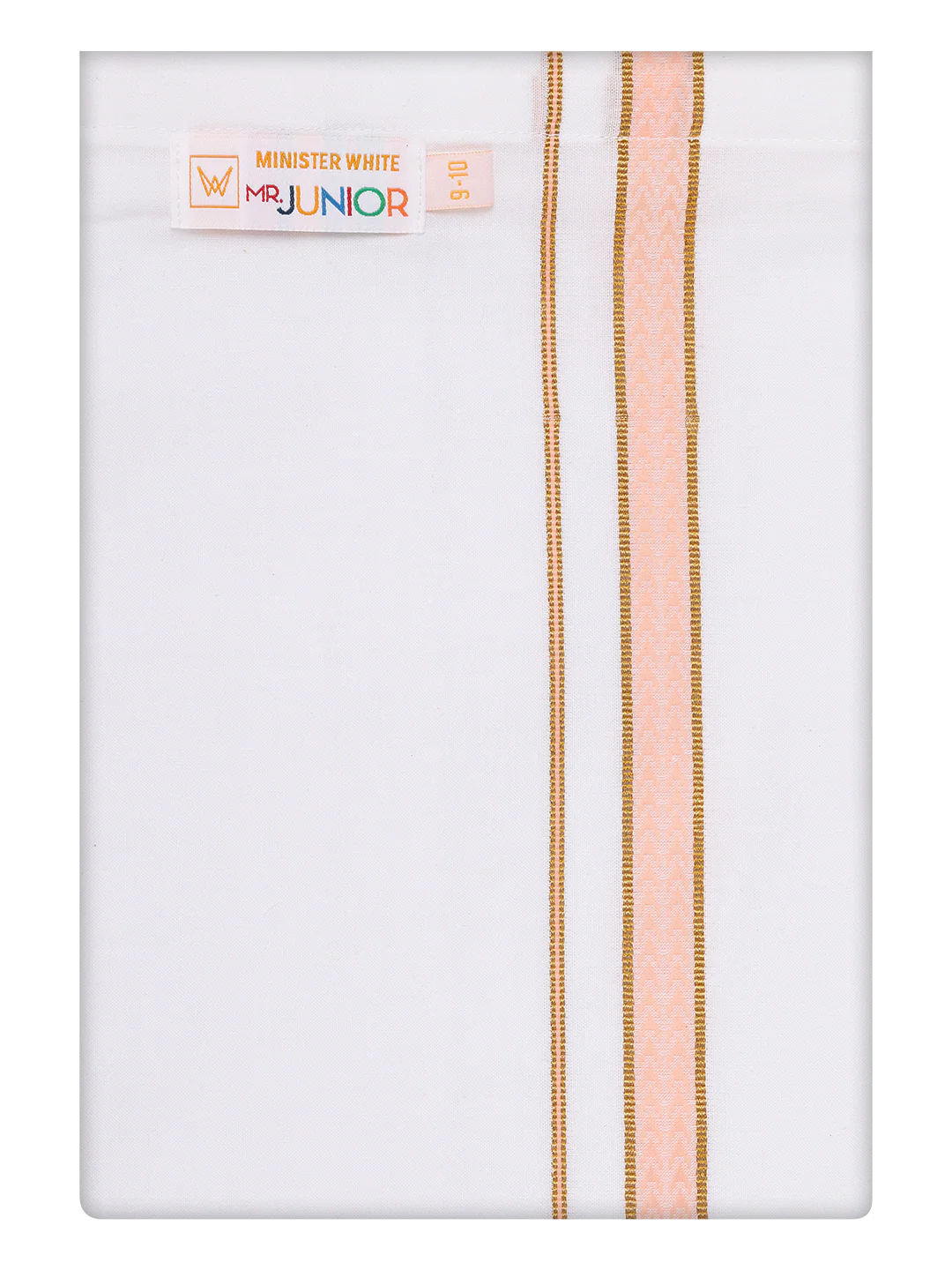 Boys Cotton Peach Kurta with Matching Border Dhoti Combo Honest Boy - Image 7