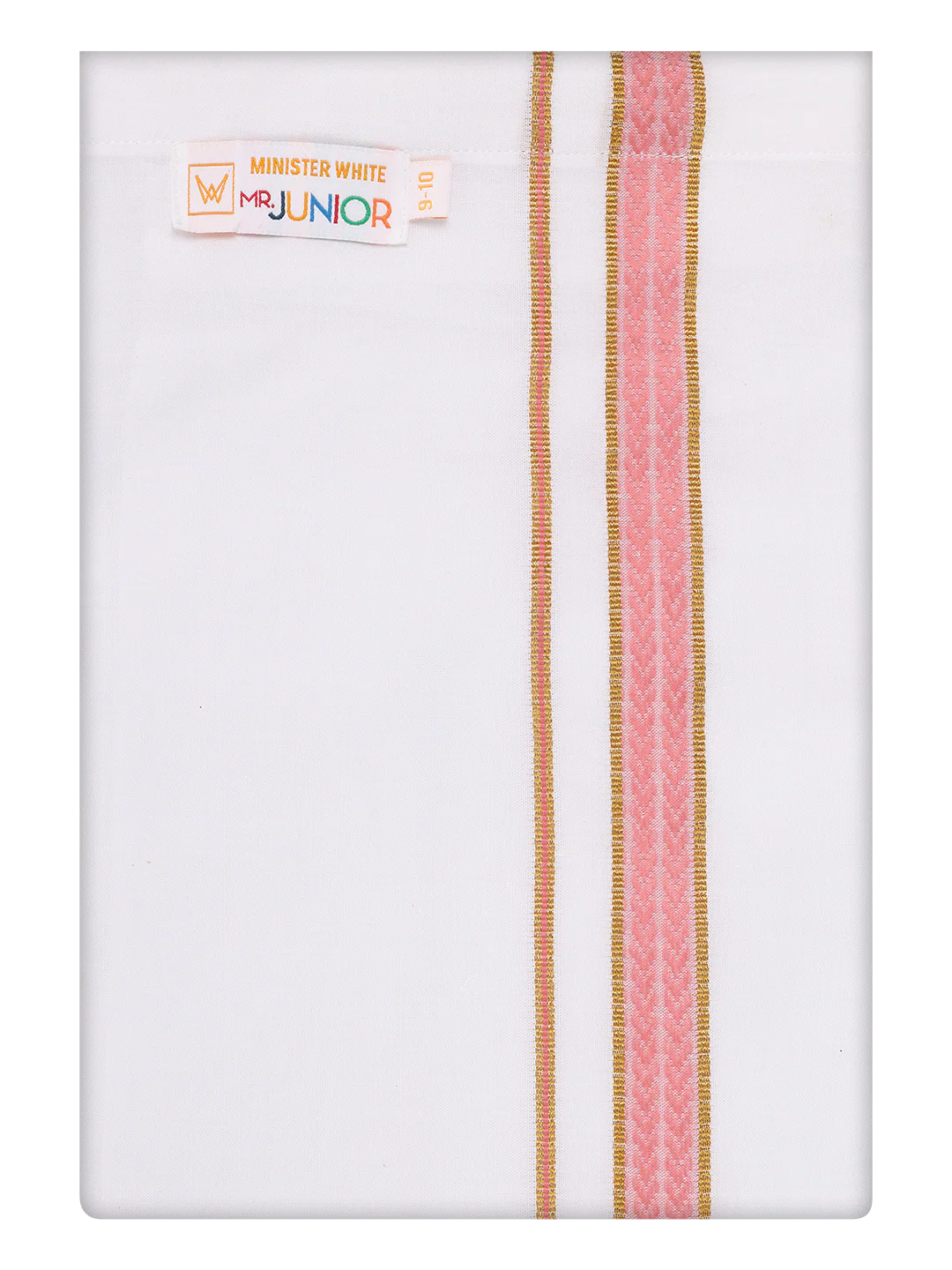 Boys Cotton Pink Kurta with Matching Border Dhoti Combo Honest Boy - Image 7
