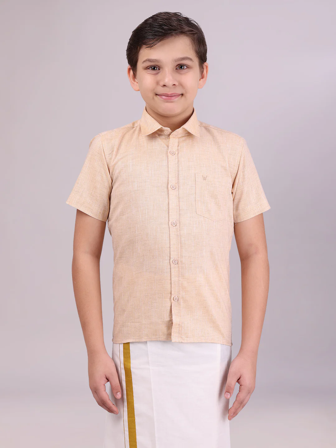 Boys Cotton Sandal Colour Half Sleeves Shirt Friendly Boy