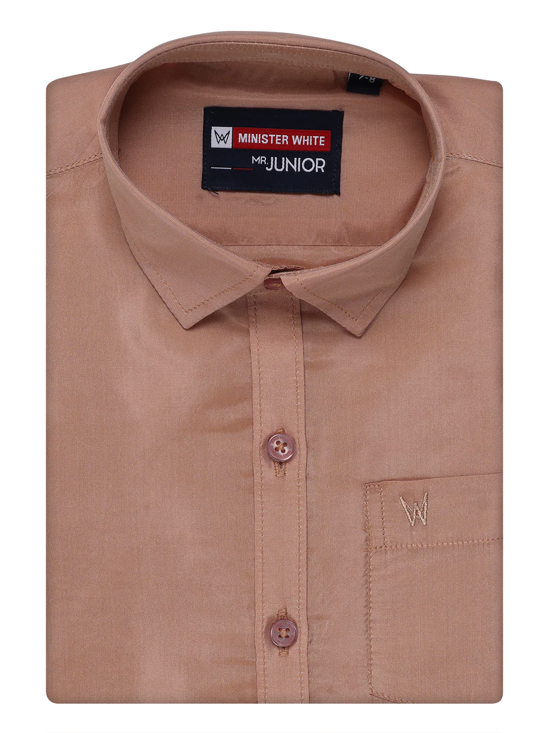 Boys Dark Copper Matching Art Silk Shirt and Flexi Dhoti Combo Poppins - Image 2