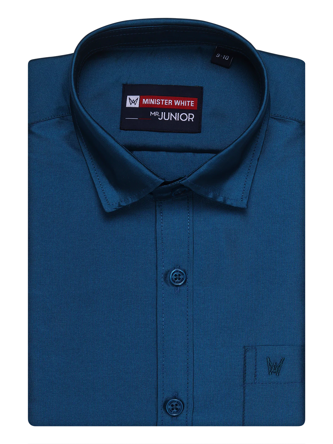 Boys Dupion Satin Dark Blue Colour Half Sleeves Shirt Happy Boy - Image 5