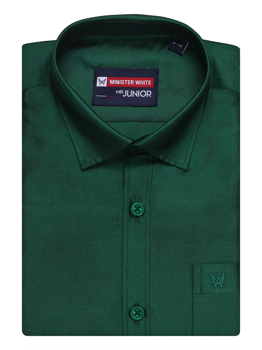 Boys Dupion Satin Green Colour Half Sleeves Shirt Happy Boy - Image 5
