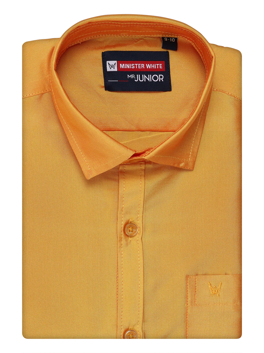 Boys Dupion Satin Yellow Colour Half Sleeves Shirt Happy Boy - Image 5