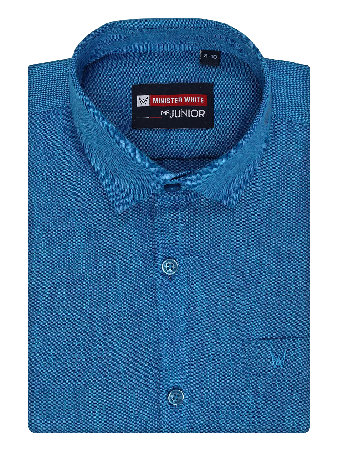 Boys Matching Half Sleeves Shirt with Flexi Dhoti Combo Blue Polite Boy - Image 6
