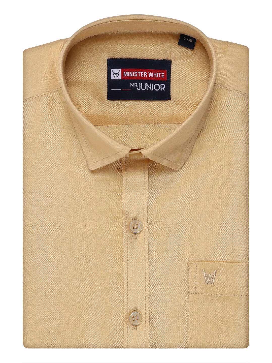 Boys Medium Gold Matching Art Silk Shirt and Flexi Dhoti Combo Poppins - Image 2