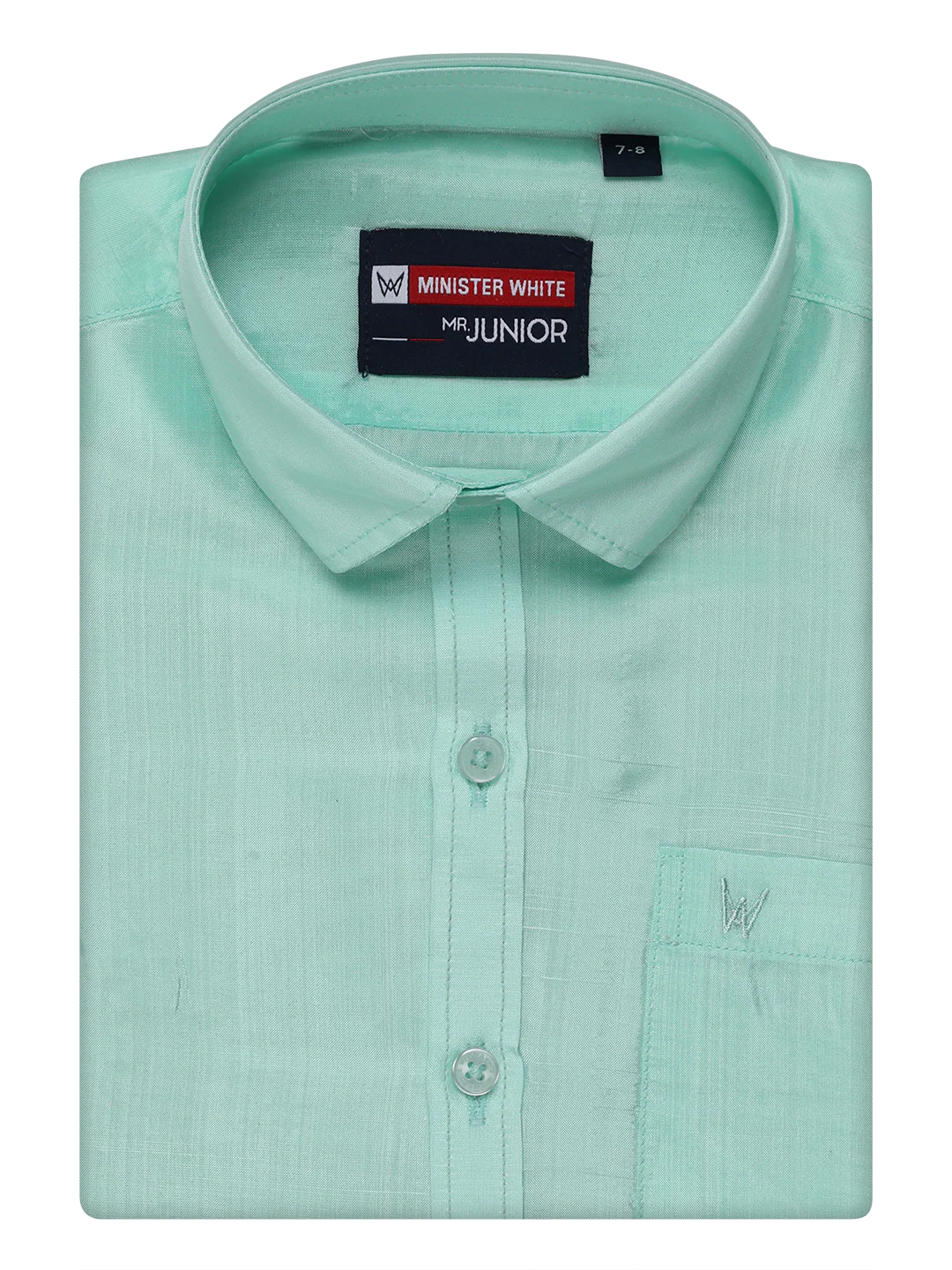 Boys Mint Leaf Green Matching Art Silk Shirt and Flexi Dhoti Combo Poppins - Image 2