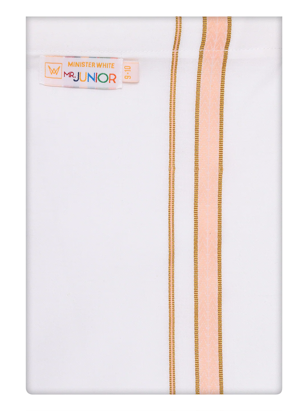 Boys Peach Matching Half Sleeves Shirt with Fancy Flexi Dhoti Combo Brave Boy - Image 6