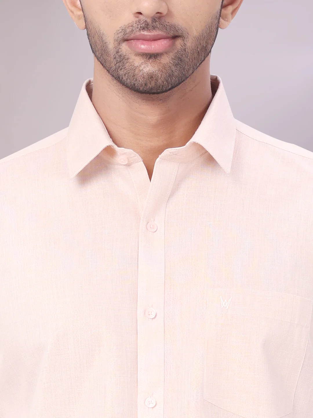 Father & Son Copper Color Tissue Shirt with Jari Dhoti Combo - Image 7