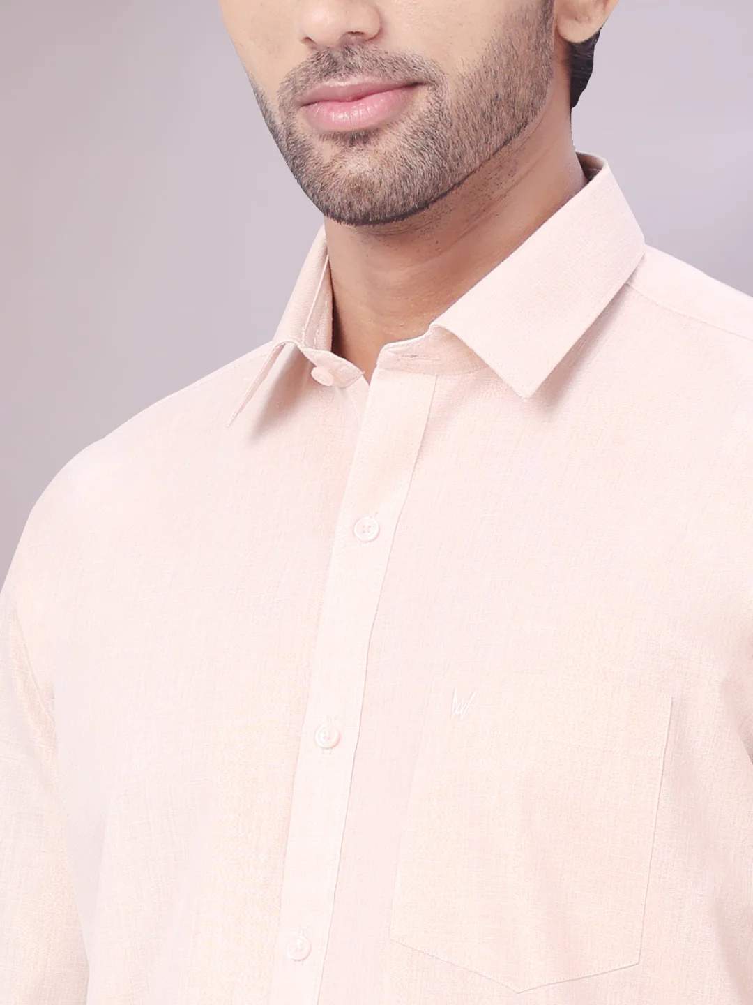 Father & Son Copper Color Tissue Shirt with Jari Dhoti Combo - Image 8