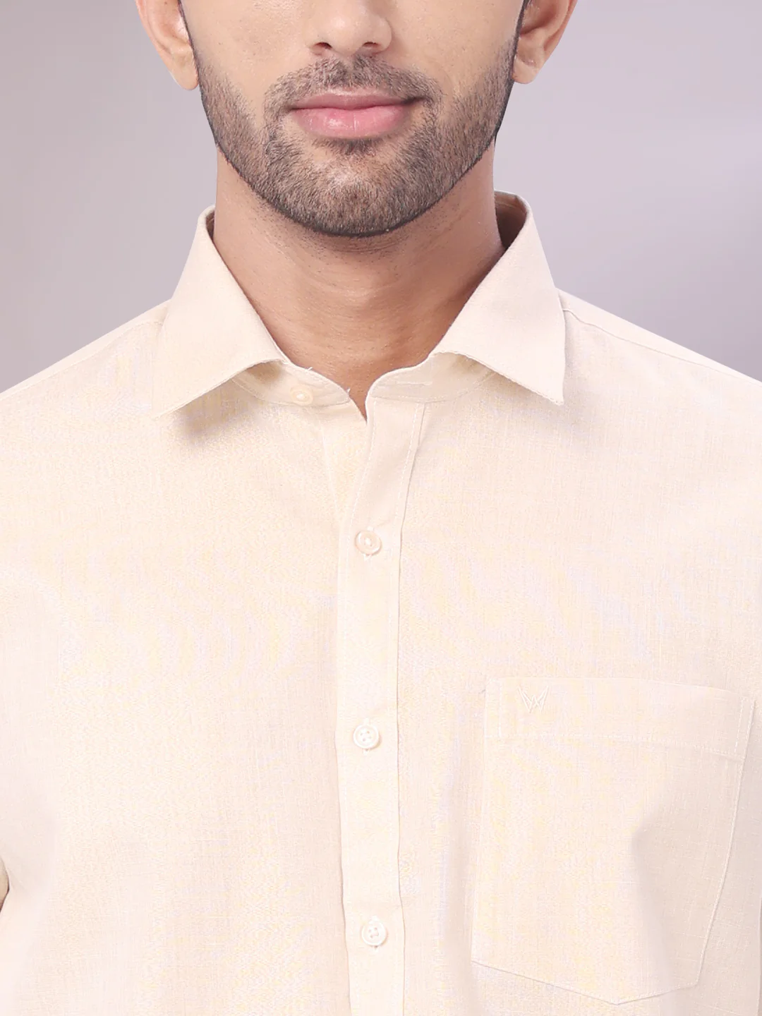 Father & Son Gold Color Tissue Shirt with Jari Dhoti Combo - Image 7