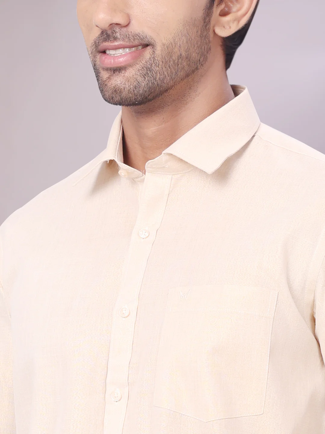 Father & Son Gold Color Tissue Shirt with Jari Dhoti Combo - Image 8