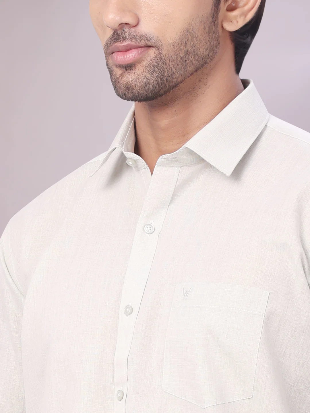 Father & Son Olive Green Color Tissue Shirt with Jari Dhoti Combo - Image 9