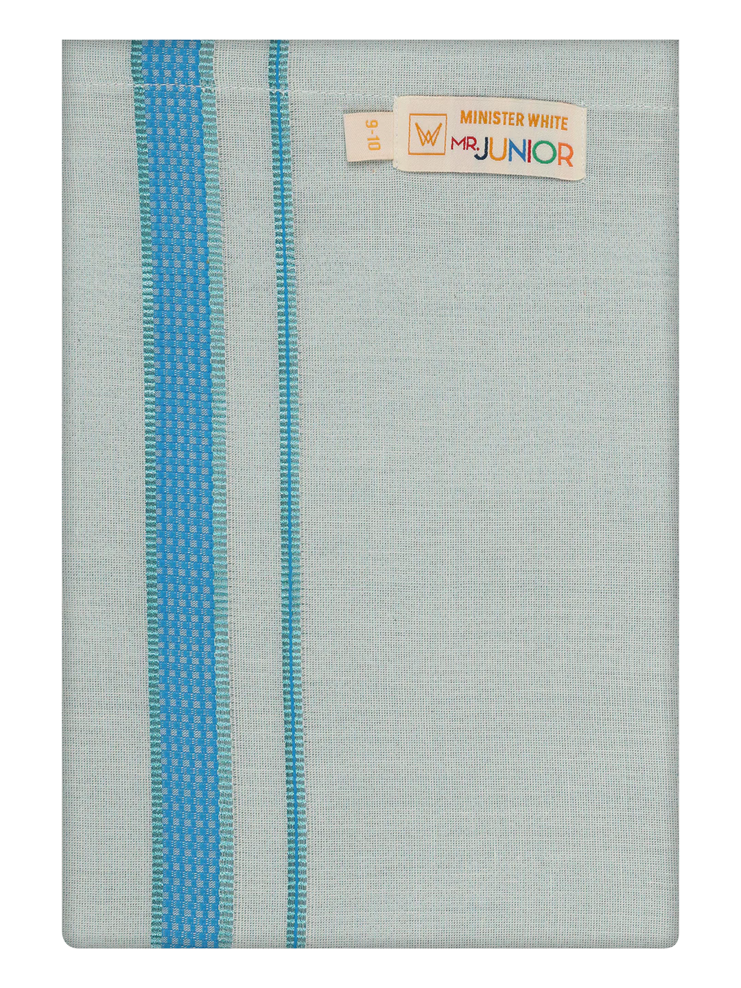 Kids Cotton Blue Shirt with Matching Border Tissue Dhoti Combo Skillful Boy - Image 7
