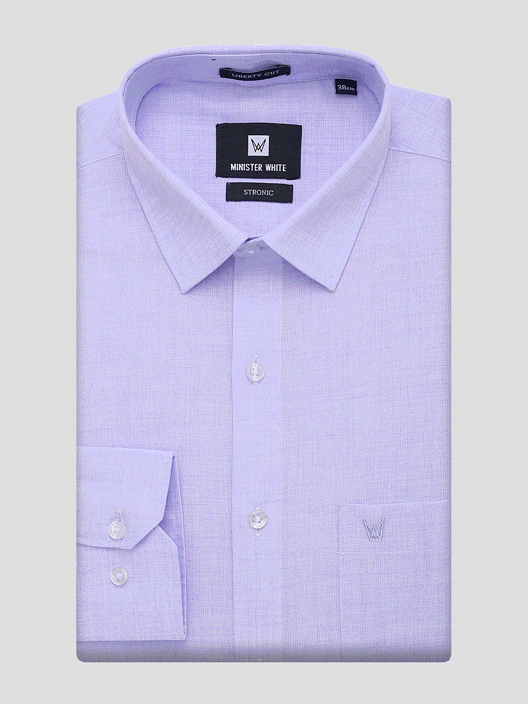Mens Cotton Regular Fit Lavender Colour Shirt Stronic