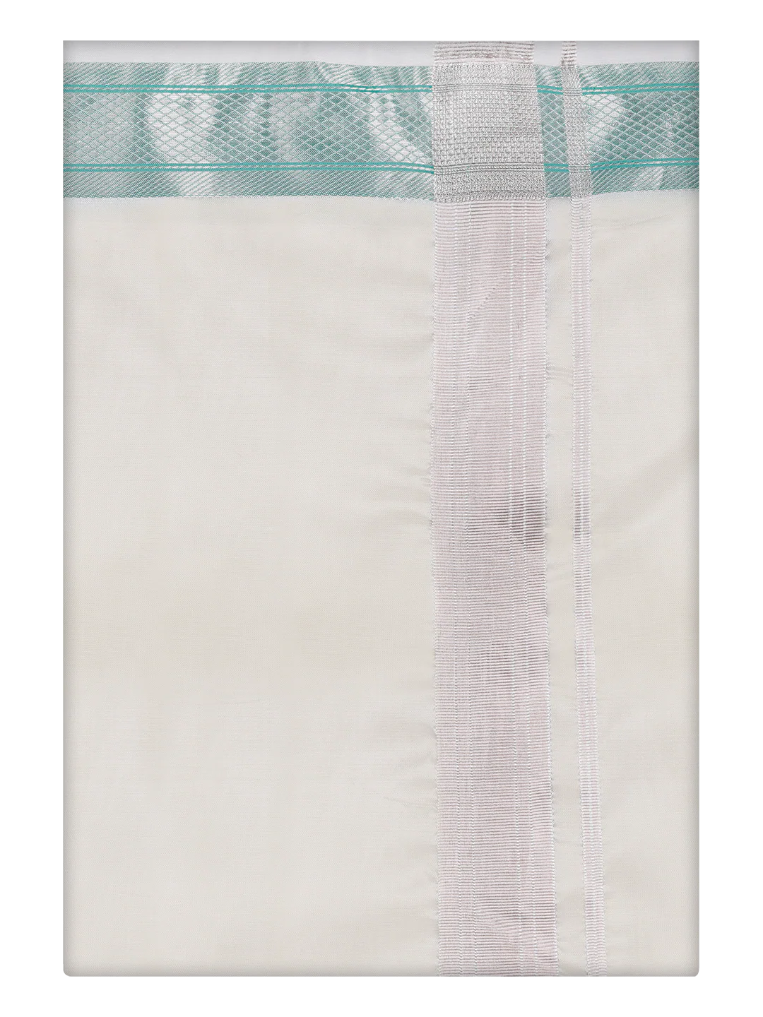 Men's Art Silk Cream Full Sleeves Shirt with Fancy Jari Border Dhoti Combo Finesse - Image 9
