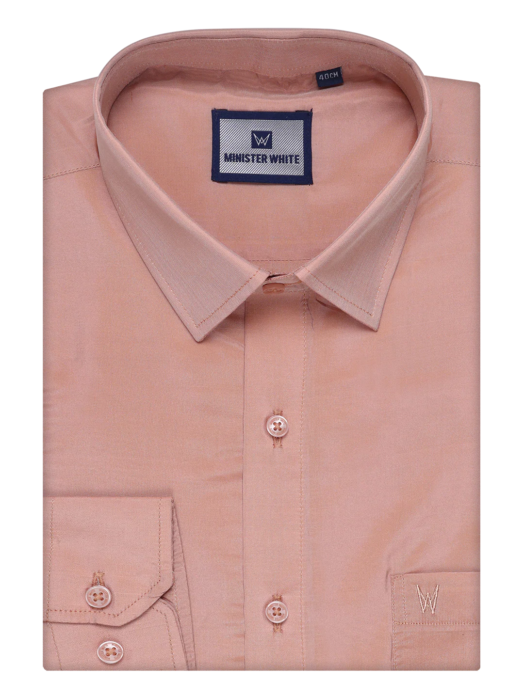 Men's Art Silk Dark Copper Full Sleeves Shirt with Copper Jari Border Dhoti Combo Finesse - Image 8