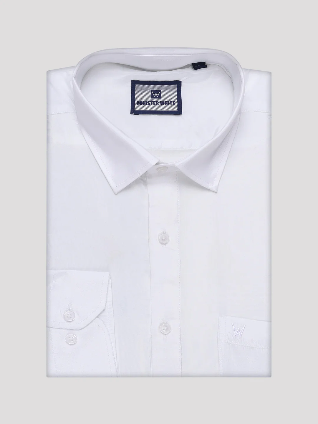 Men's Art Silk Off White Full Sleeves Shirt with Copper Jari Border Dhoti Combo Finesse - Image 8