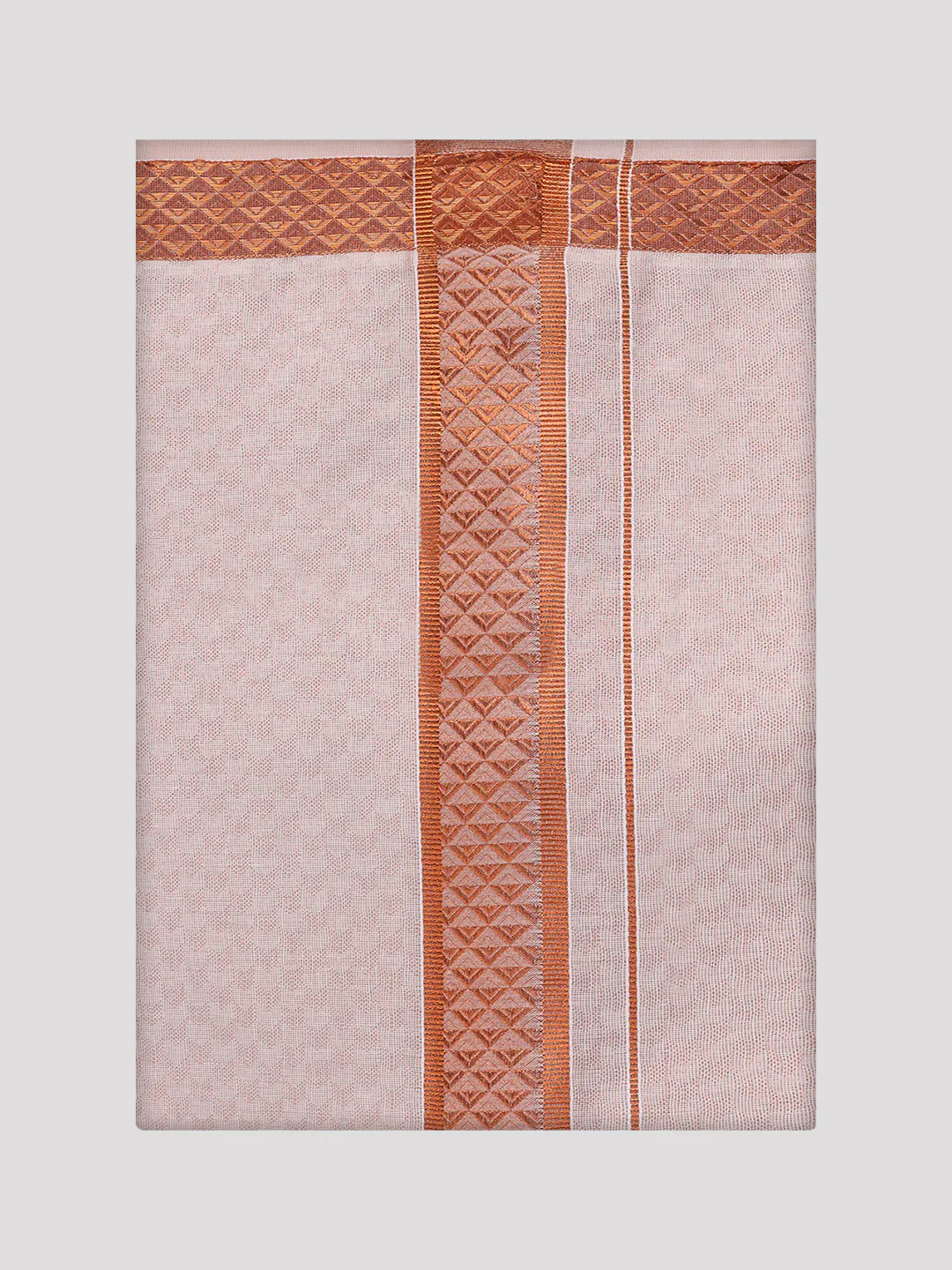 Men's Copper Tissue Jacquard Shirt with Matching Dhoti Combo Zeebra - Image 9