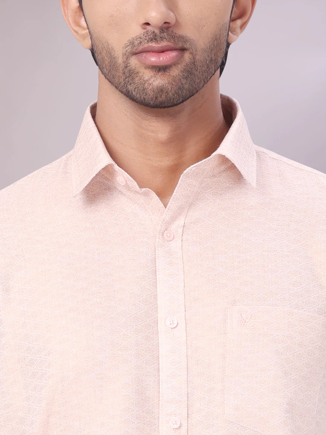 Men's Copper Tissue Jacquard Shirt with Matching Dhoti Combo Zeus - Image 5
