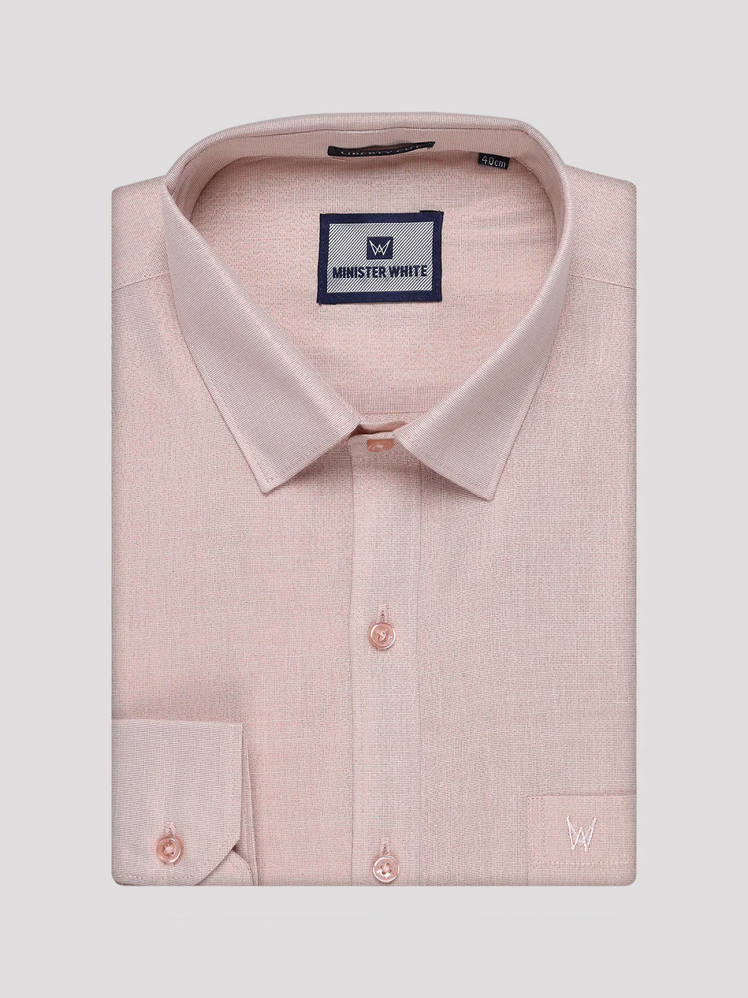 Men's Copper Tissue Stripe Shirt and Dhoti Combo with Jacquard Border Kane - Image 7