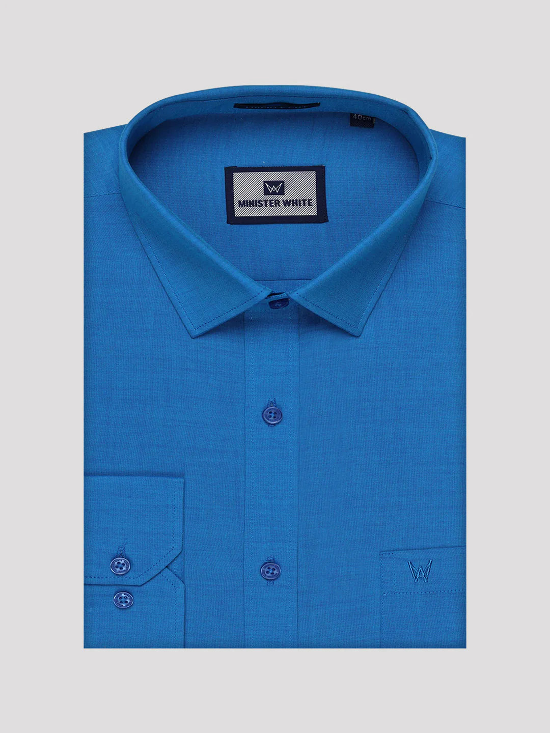 Men's Cotton Blue Shirt with Tissue Matching Border Flexi Dhoti Wedding Combo Kandala - Image 8