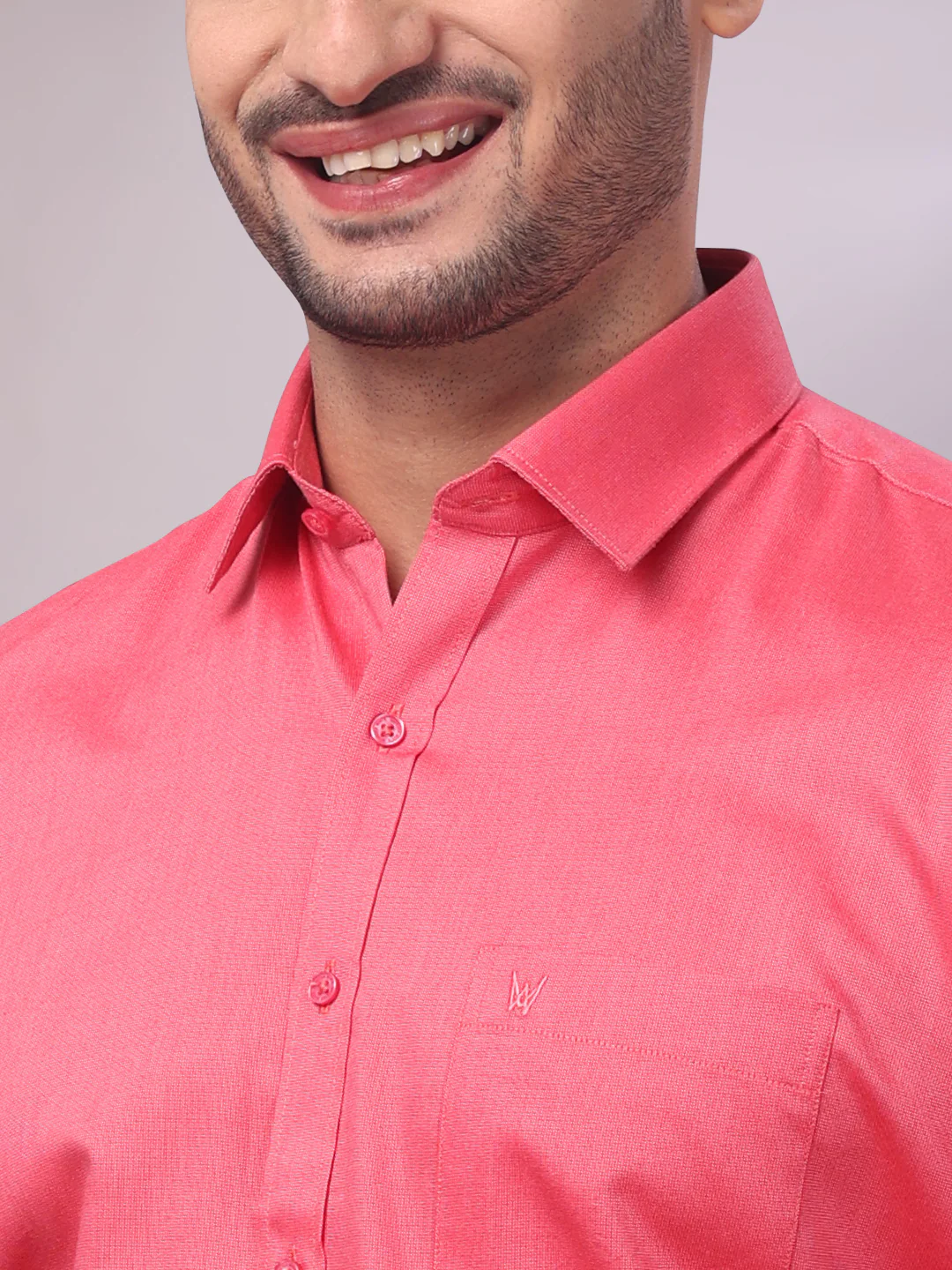 Men's Cotton Dark Pink Shirt and Airtex Matching Border Dhoti Combo Nector - Image 10