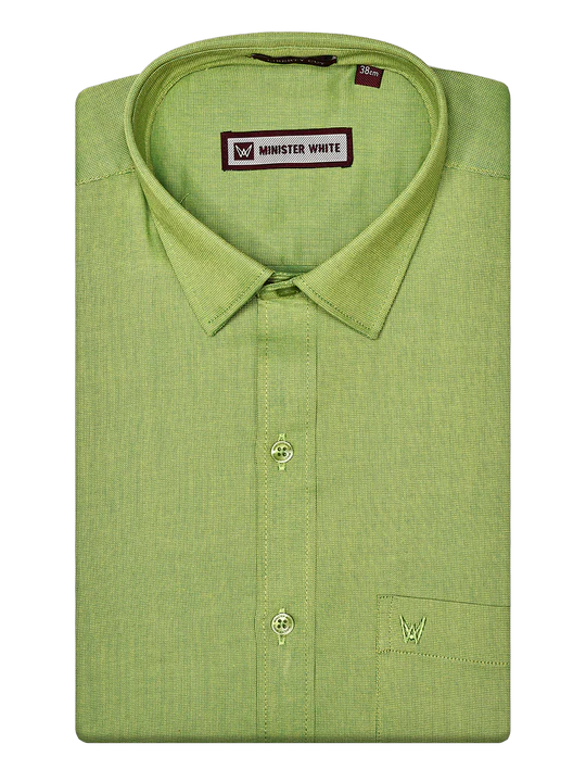 Men's Cotton Green Color Matching Shirt and Dhoti Combo Hazel - Image 3