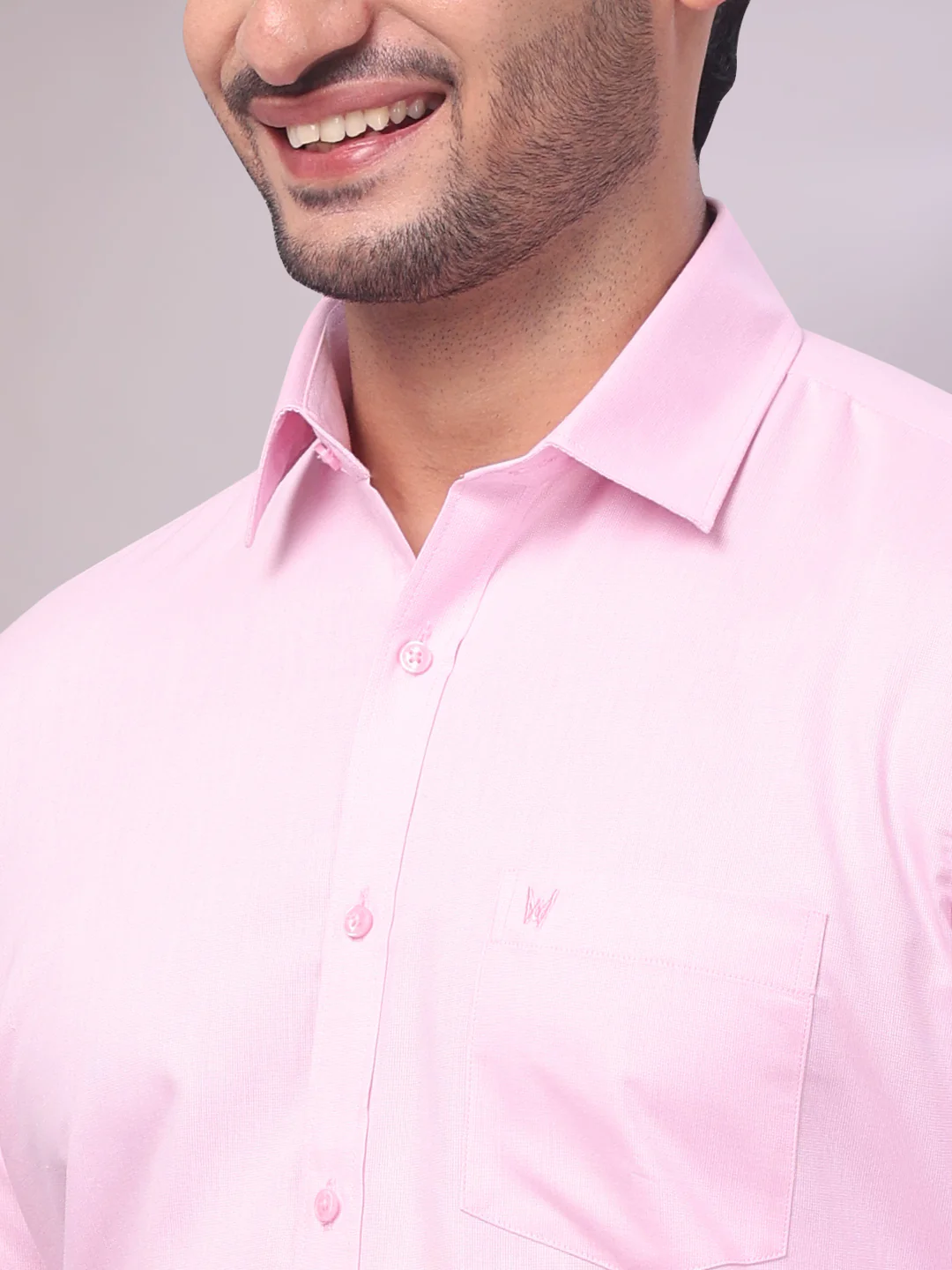 Men's Cotton Light Rose Shirt and Airtex Matching Border Dhoti Combo Nector - Image 10