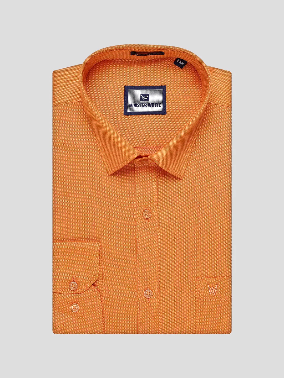 Men's Cotton Orange Shirt and Airtex Matching Border Dhoti Combo Nector - Image 12