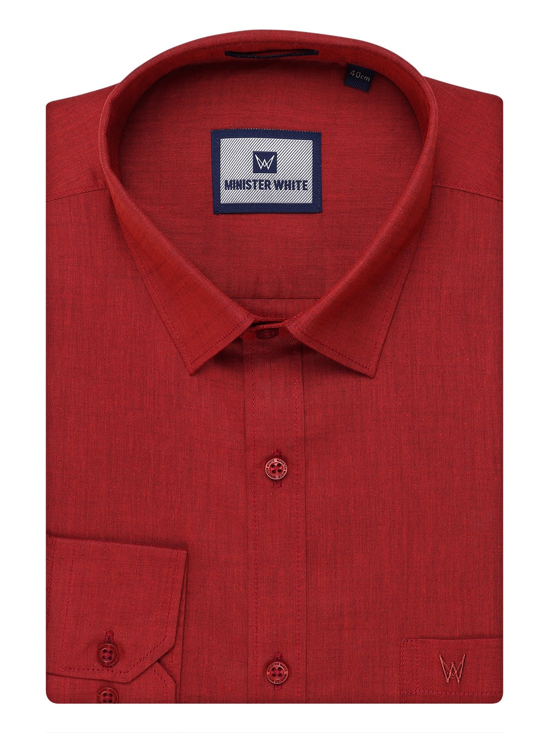Men's Crimson Red Shirt with Matching Border Dhoti Combo Pinto - Image 11
