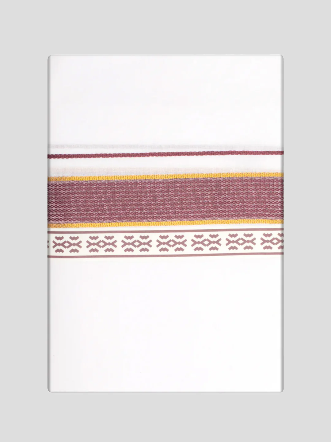 Men's Dark Wine Color Shirt with Matching Fancy Printed Border Dhoti Combo Casper Trends - Image 3