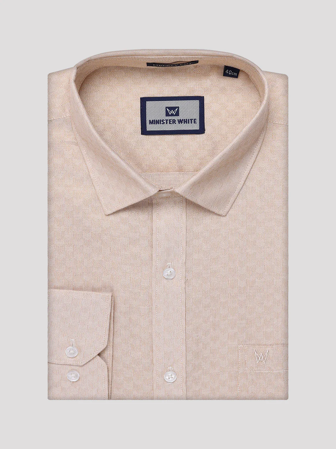 Men's Gold Tissue Jacquard Shirt with Matching Dhoti Combo Zeebra - Image 8