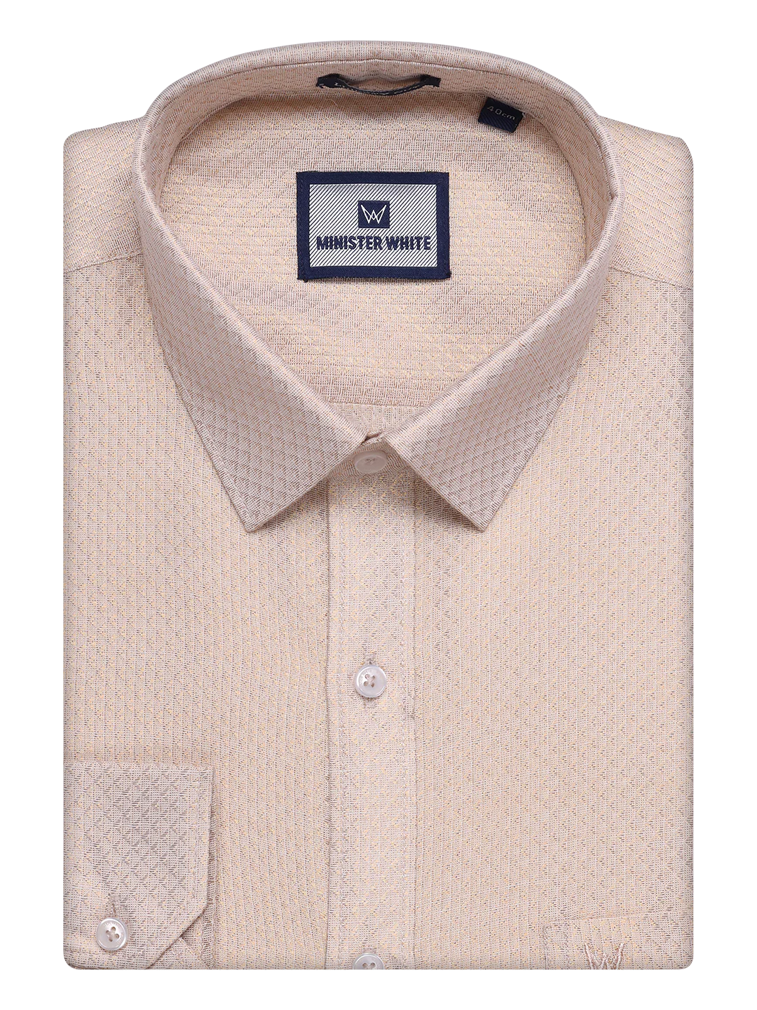 Men's Gold Tissue Jacquard Shirt with Matching Dhoti Combo Zeus - Image 8