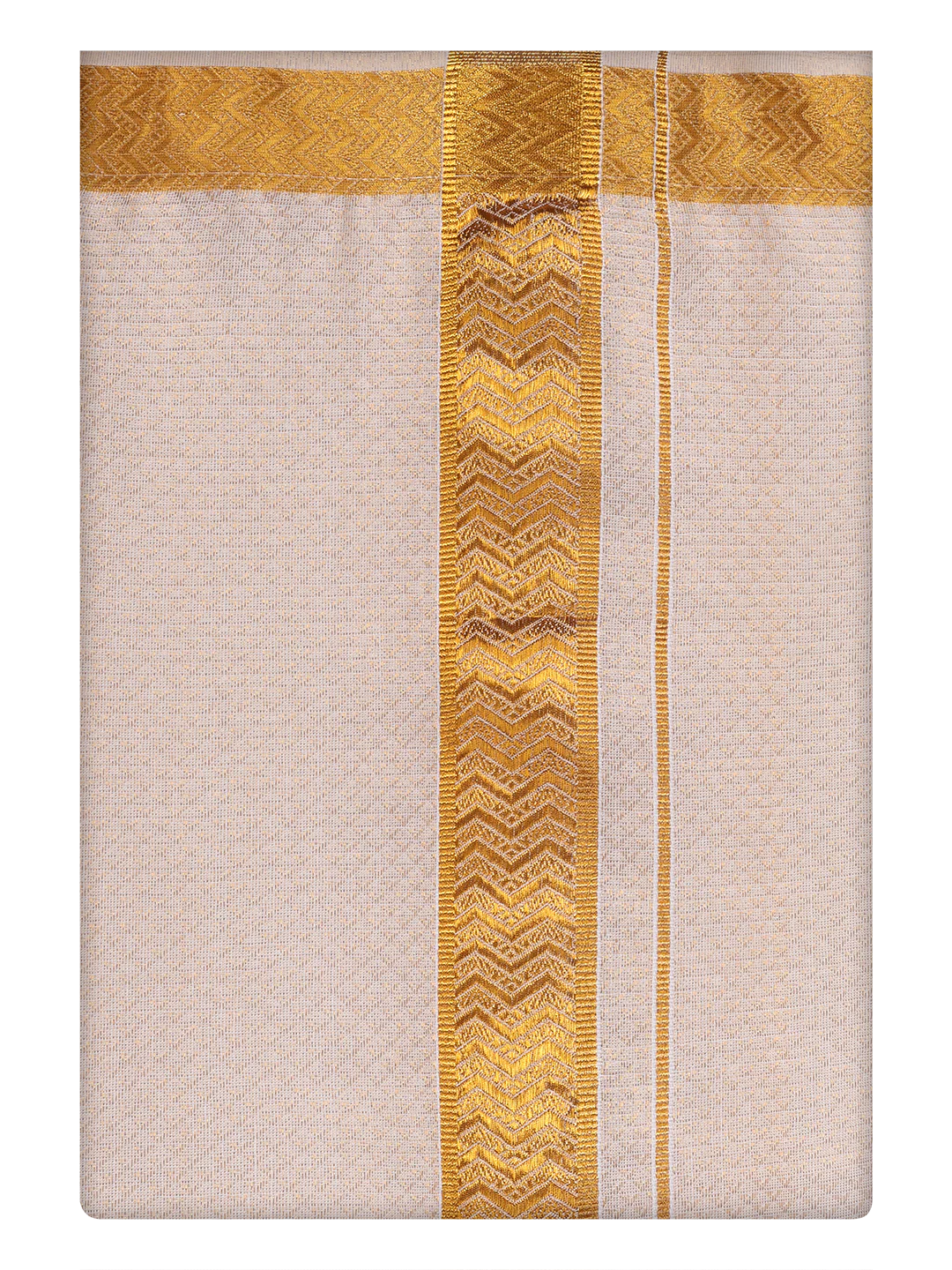 Men's Gold Tissue Jacquard Shirt with Matching Dhoti Combo Zeus - Image 9