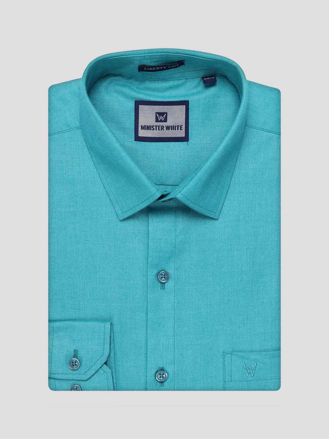 Men's Light Blue Shirt with Matching Border Flexi Dhoti Combo Casper Flexi - Image 8