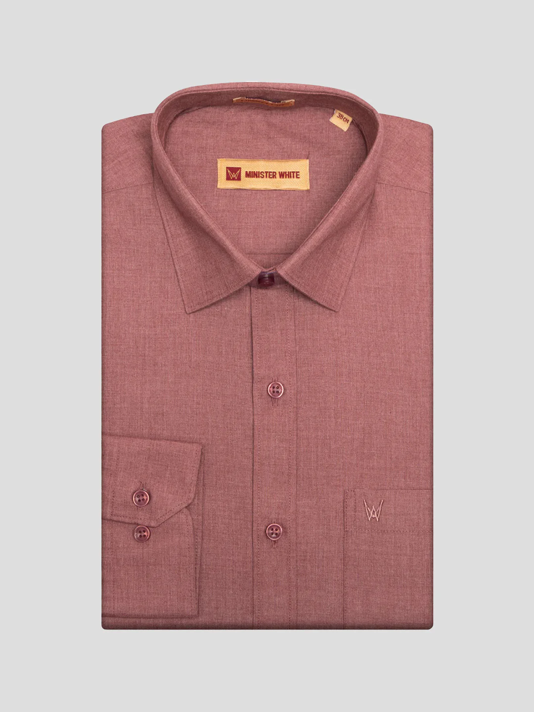 Men's Light Maroon Color Shirt with Matching Fancy Printed Border Dhoti Combo Casper Trends - Image 2