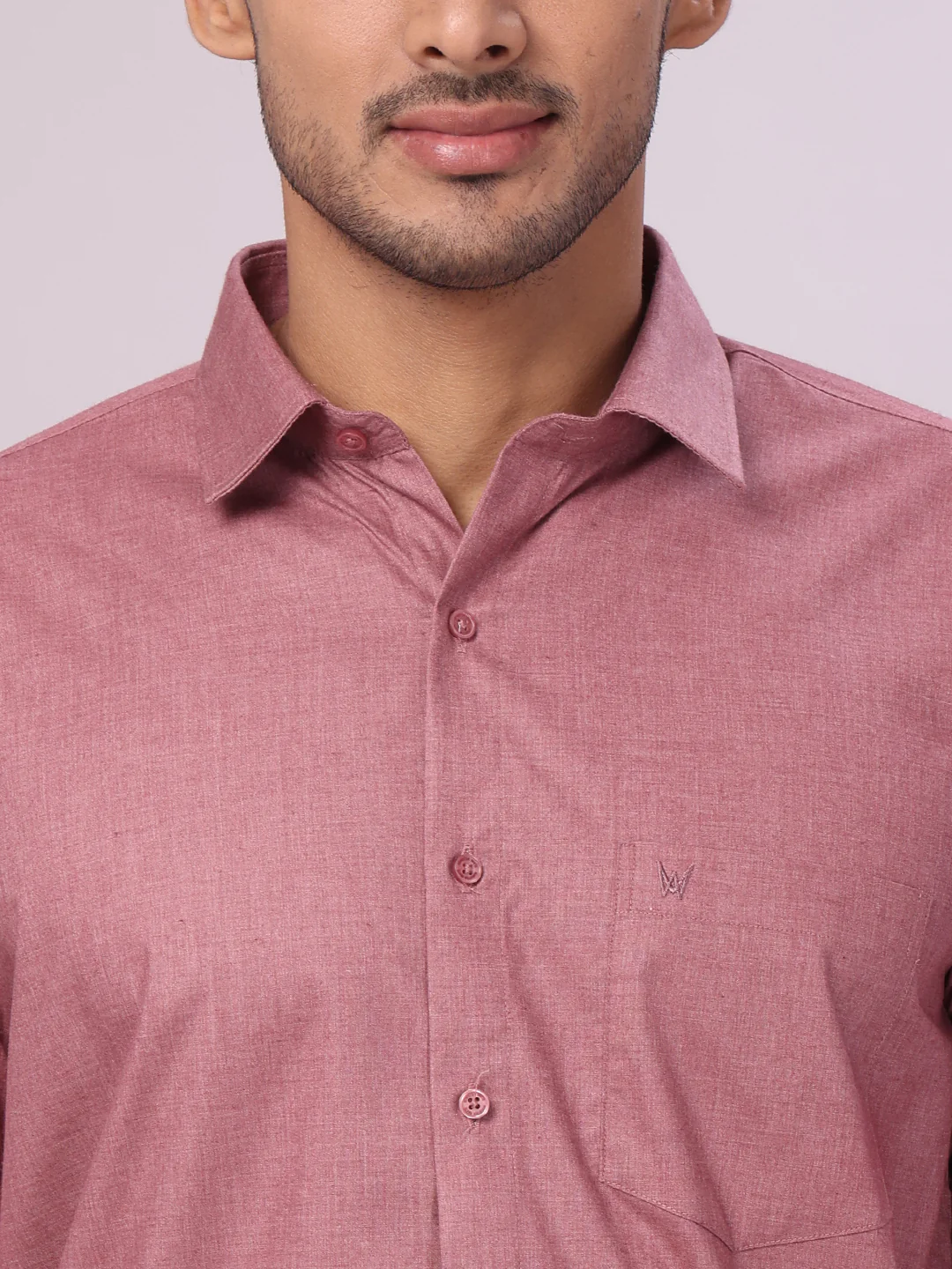 Men's Light Maroon Shirt with Matching Border Flexi Dhoti Combo Casper Flexi - Image 6