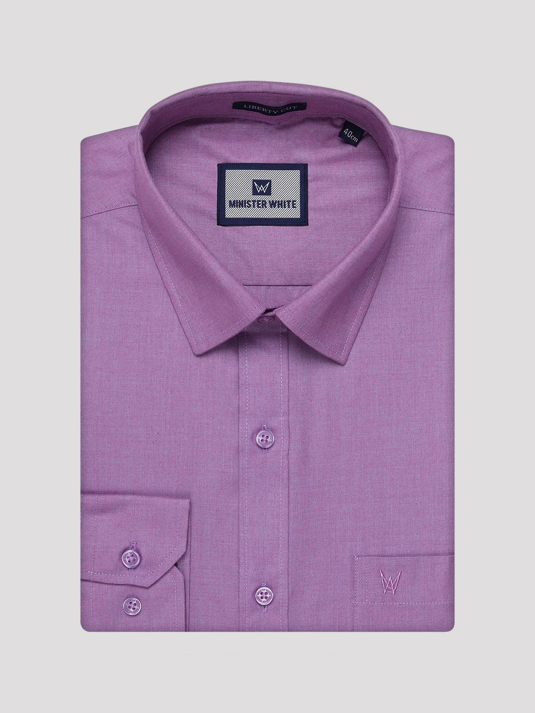Men's Light Purple Shirt with Matching Border Flexi Dhoti Combo Casper Flexi - Image 8