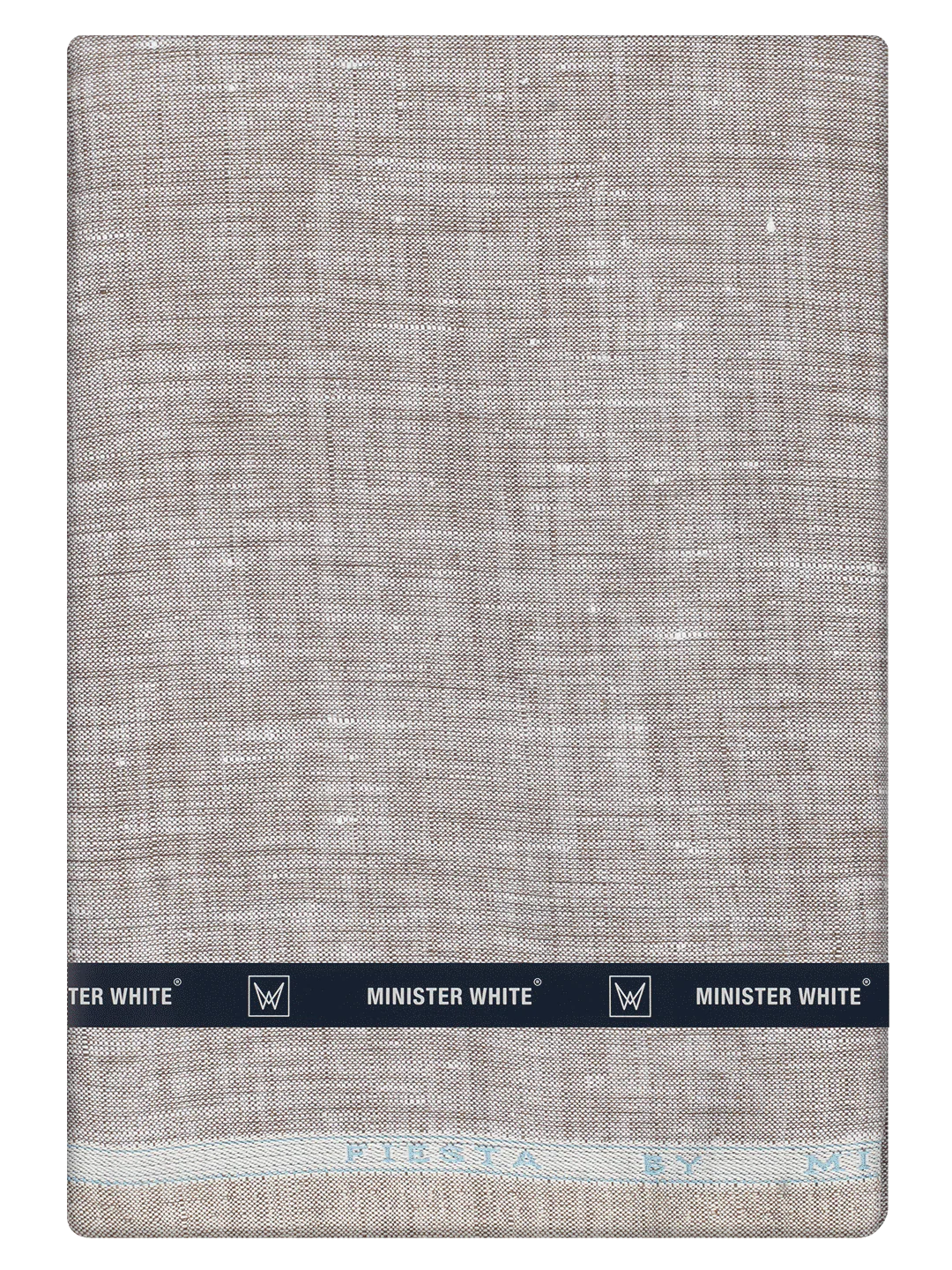 Men's Plain Pure Linen Light Grey Color Shirt Fabric - Trivoli Linen - Image 2