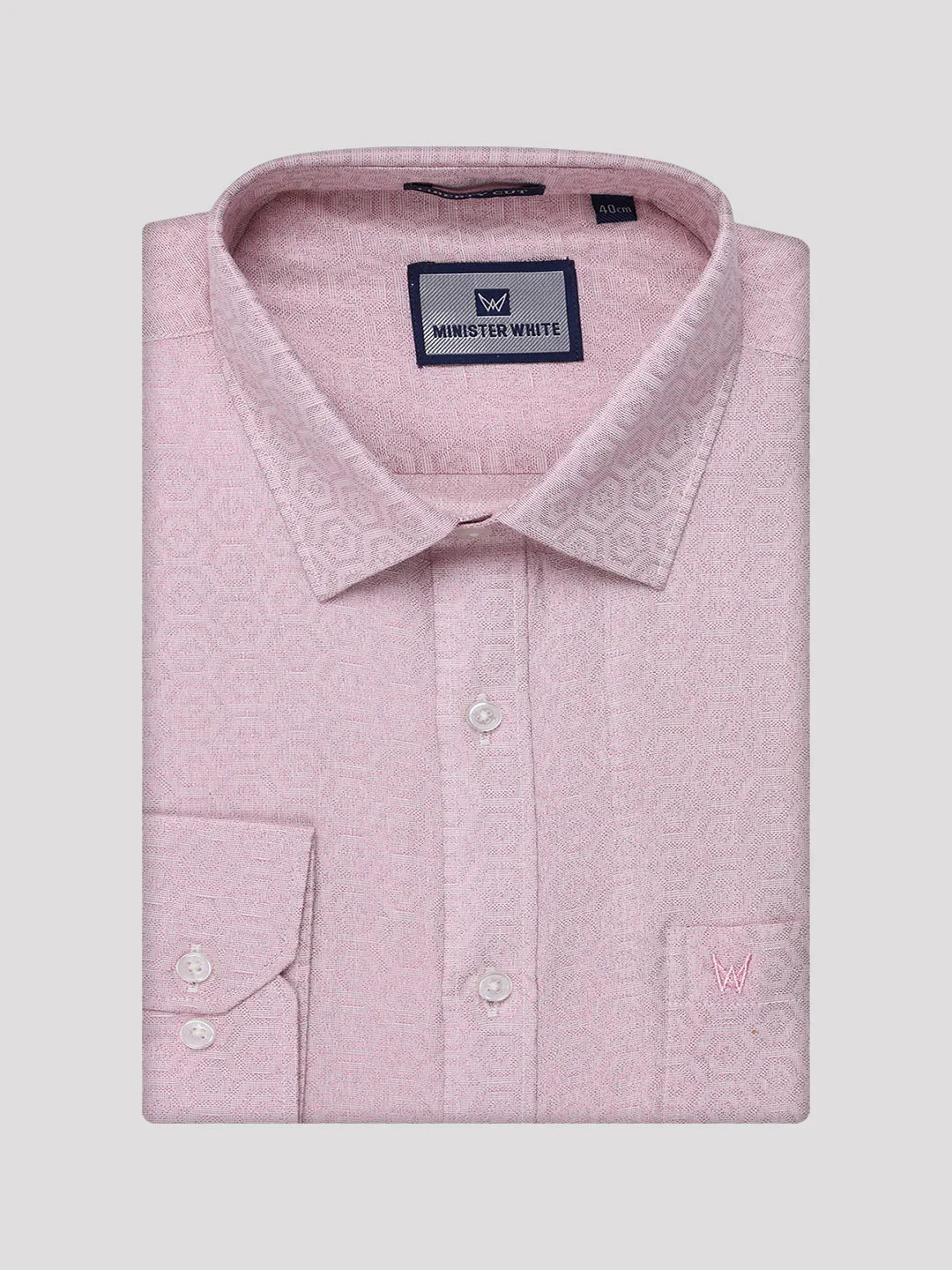Men's Rose Tissue Jacquard Shirt with Matching Dhoti Combo Zeebra - Image 8