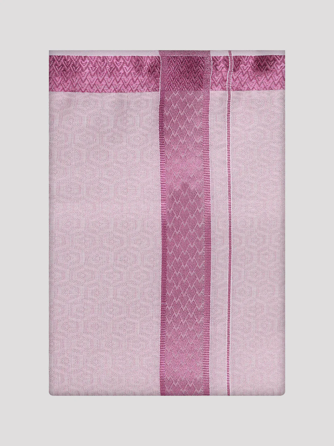 Men's Rose Tissue Jacquard Shirt with Matching Dhoti Combo Zeebra - Image 9