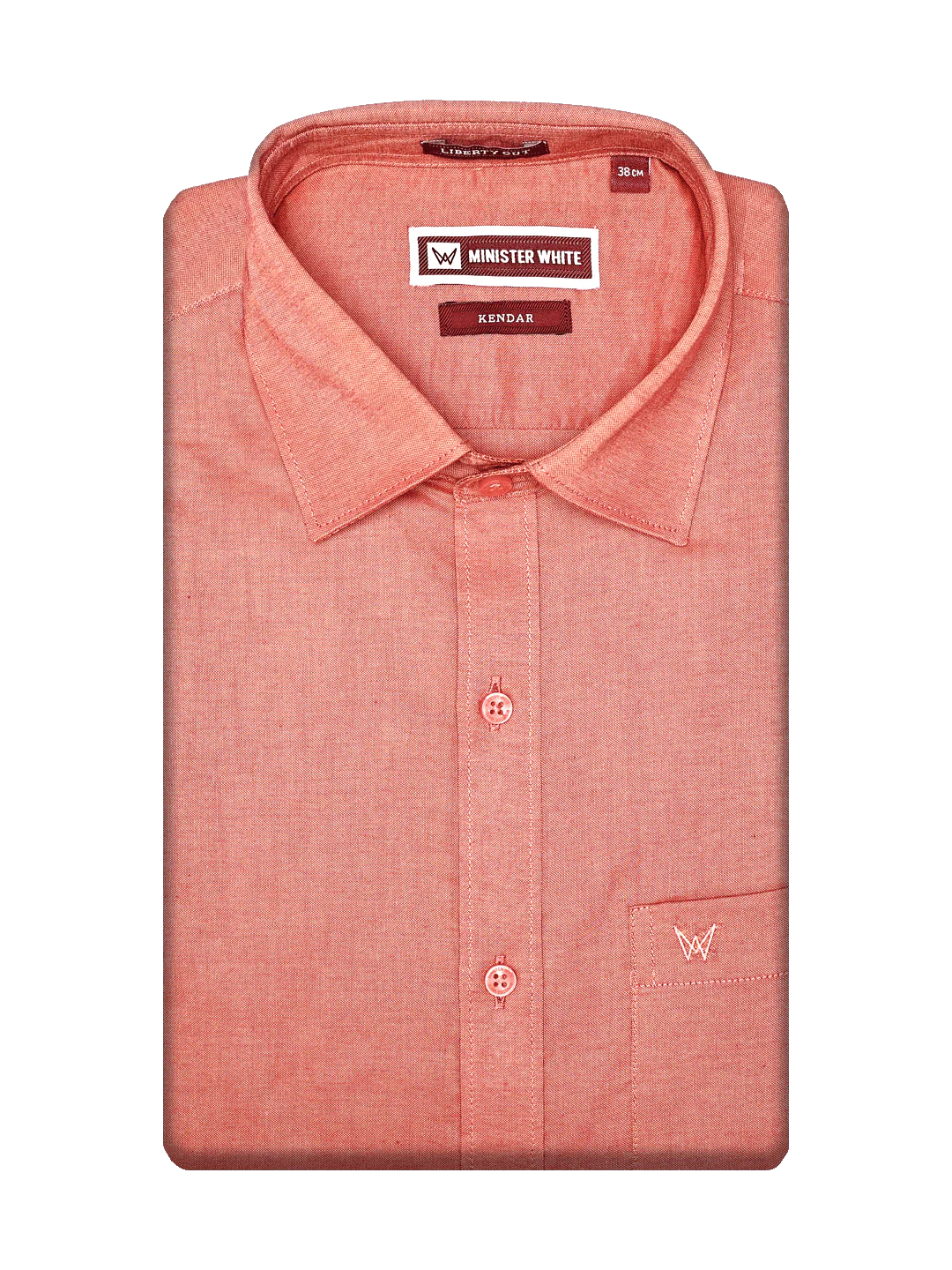 Men’s Premium Yarn Dyed Oxford Regular Fit Orange Shirt Kendar