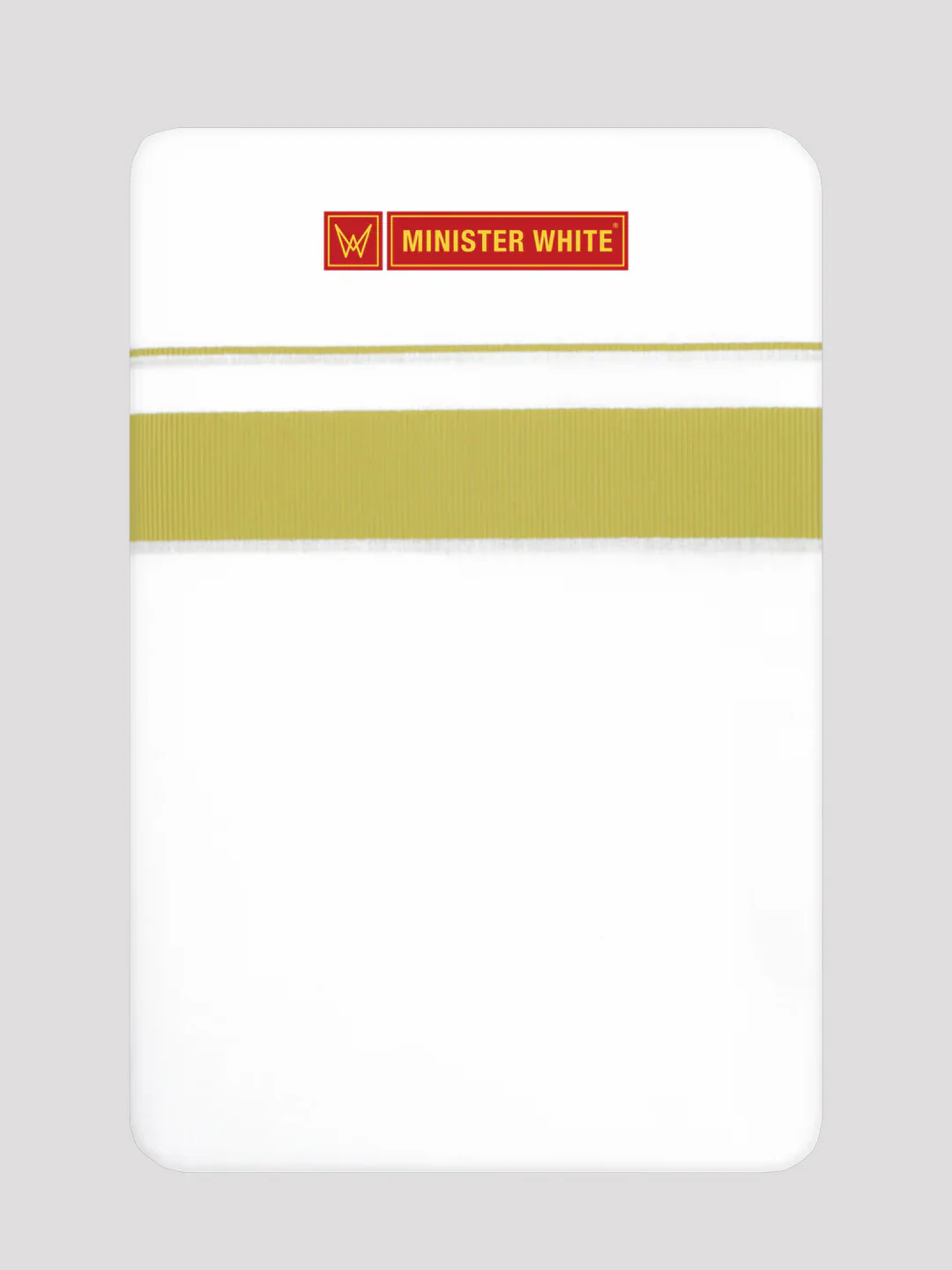 Men’s White Cotton Single Layer Dhoti with Grass Green Fancy Border Janatha