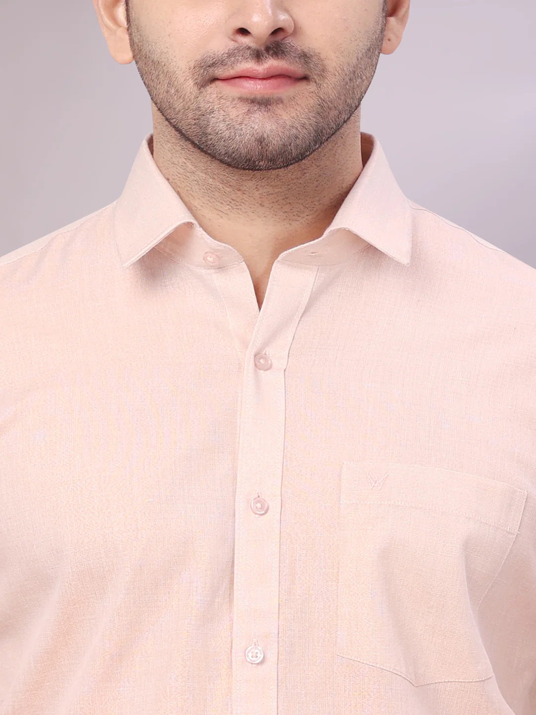 Men's Tissue Copper Shirt with Jacquard Fancy Border Dhoti Wedding Combo Nios - Image 5