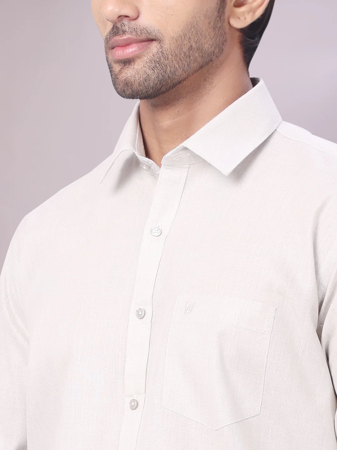 Men's Tissue Grey Color Dhoti Shirt Wedding Combo Maverick - Image 6
